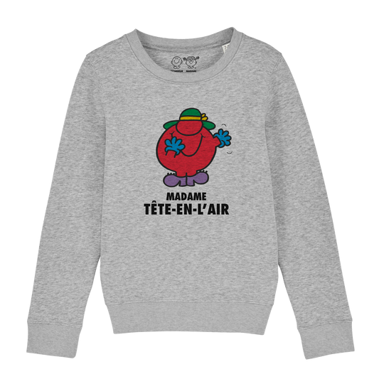 Sweatshirt Fille Madame Tête en l'air