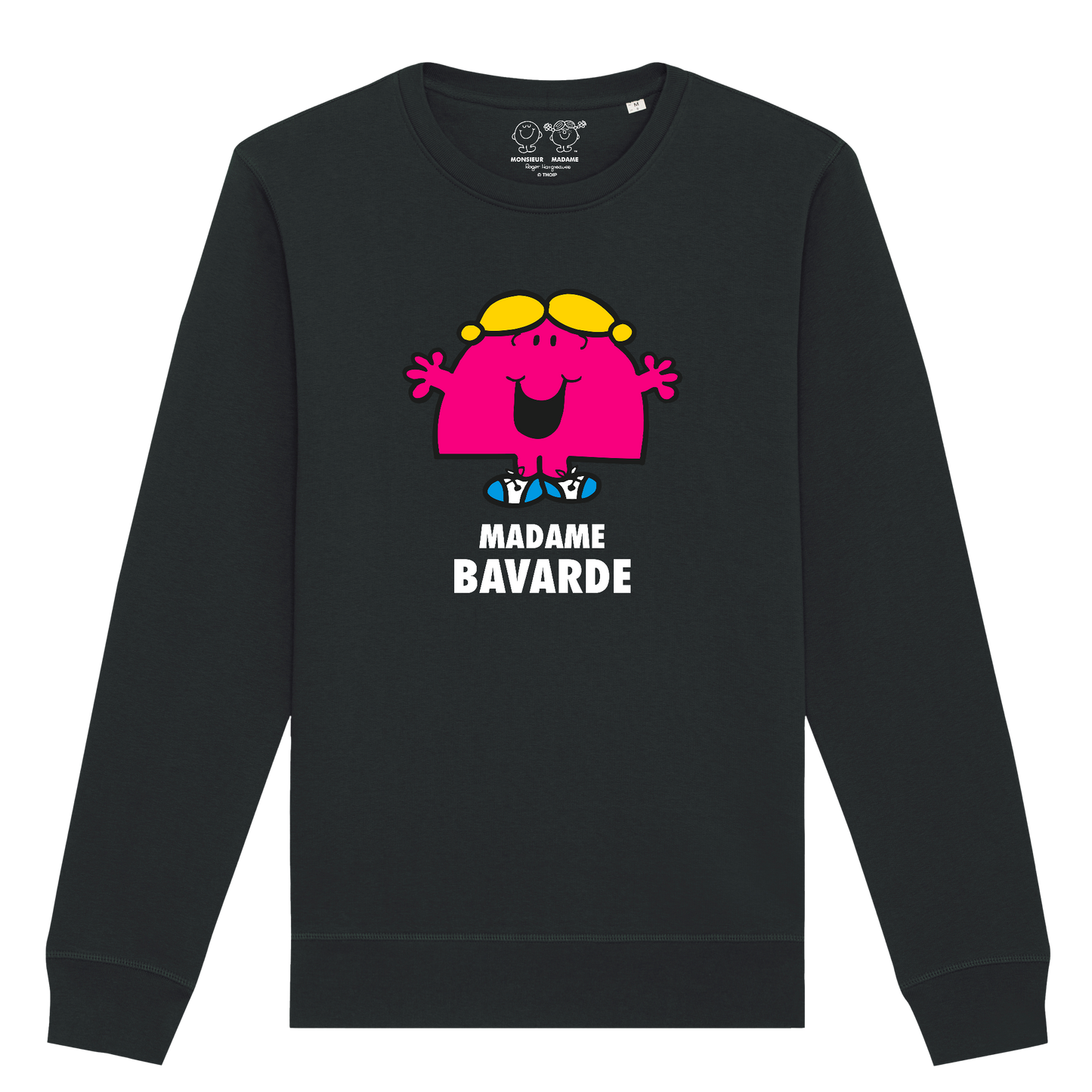 Sweatshirt Femme Madame Bavarde Monsieur Madame