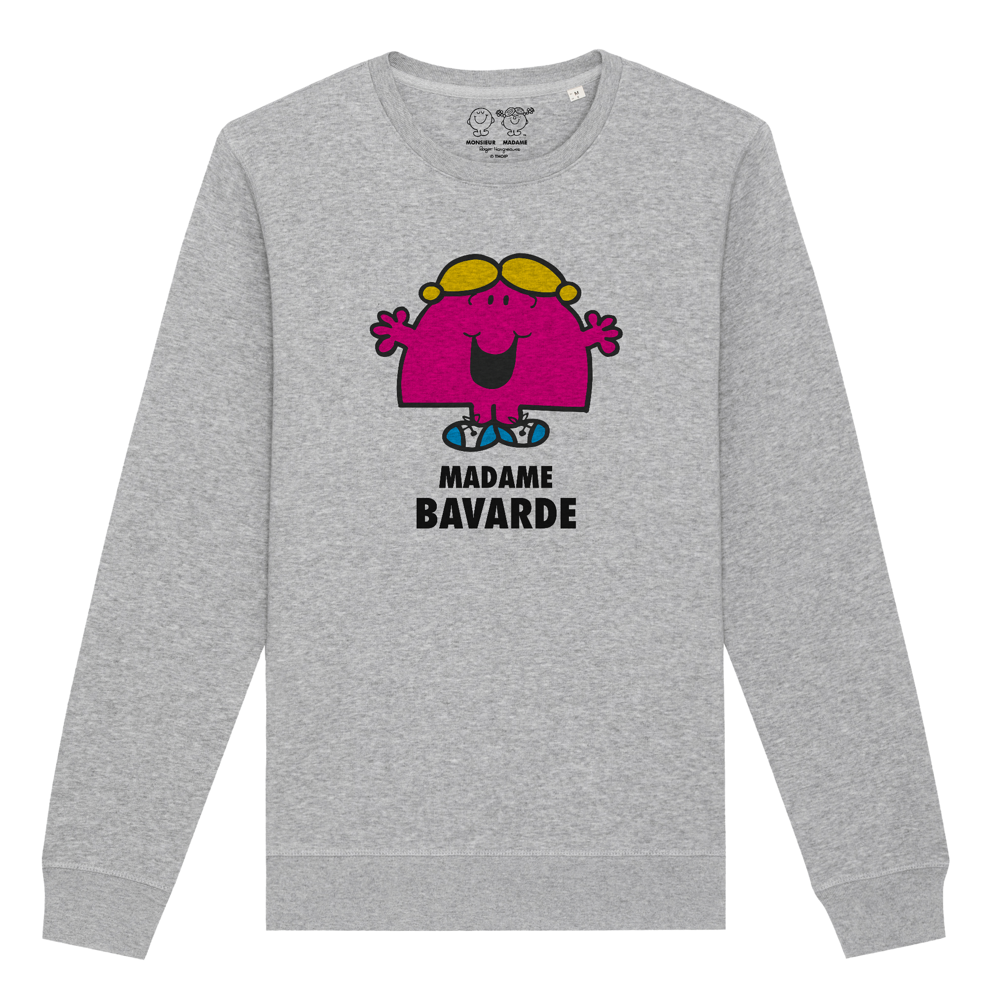 Sweatshirt Femme Madame Bavarde Monsieur Madame