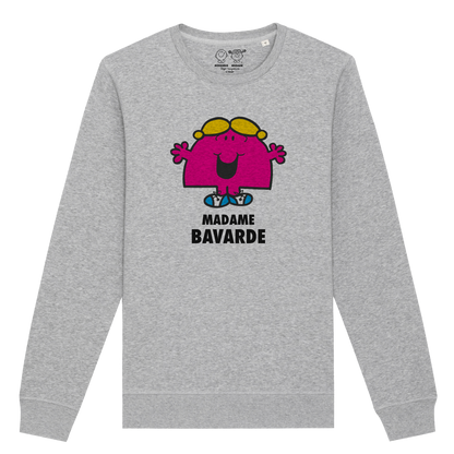 Sweatshirt Femme Madame Bavarde Monsieur Madame