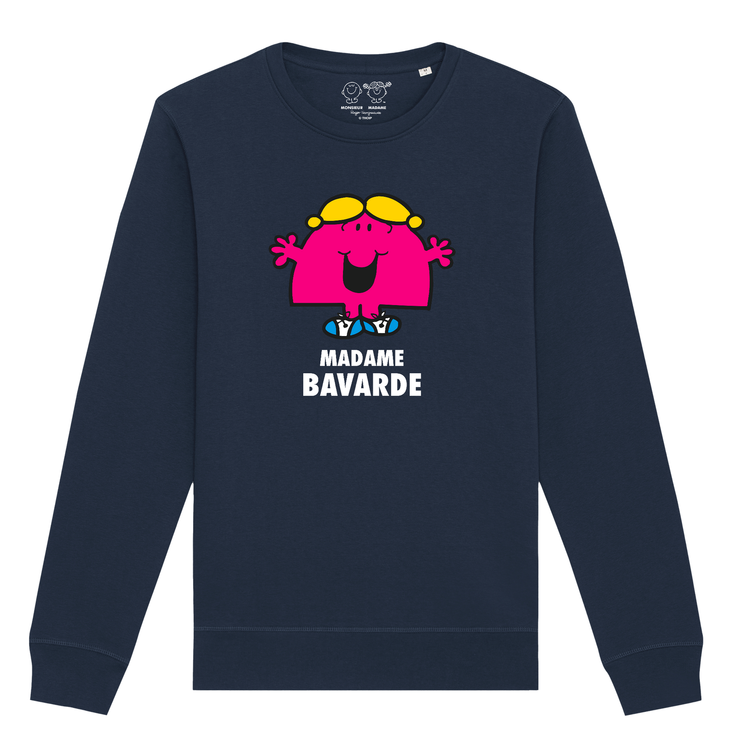 Sweatshirt Femme Madame Bavarde Monsieur Madame