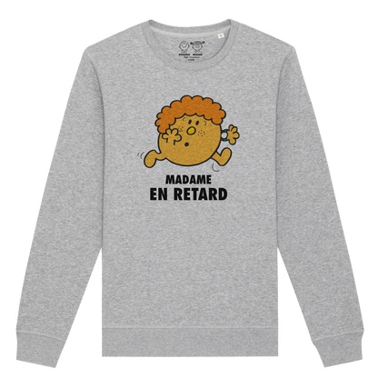 Sweatshirt Femme Madame En retard Monsieur Madame