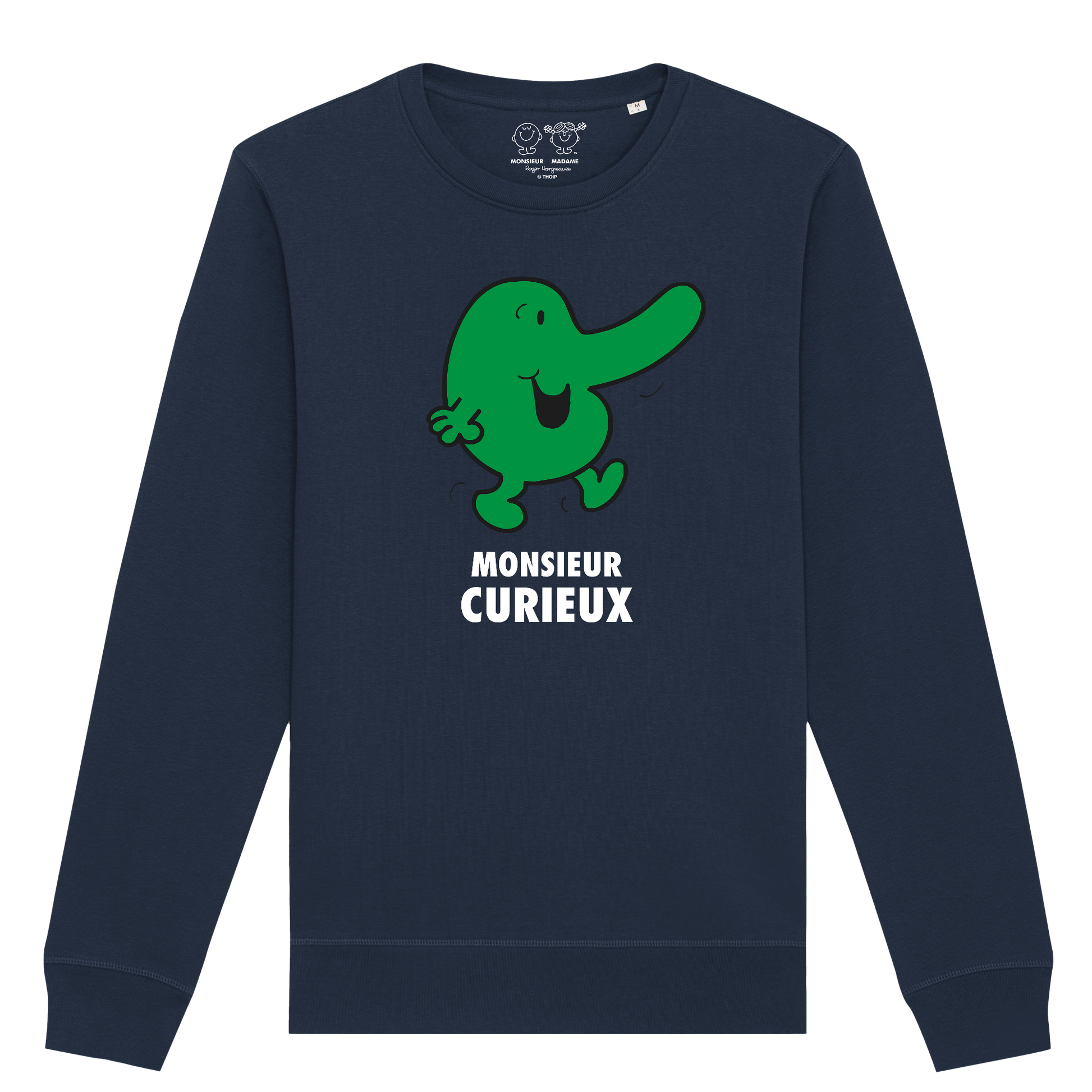 Sweatshirt Homme Monsieur Curieux Monsieur Madame