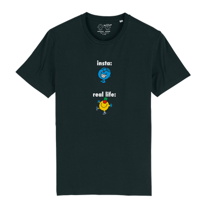 Tshirt - Insta vs real life homme Monsieur Madame