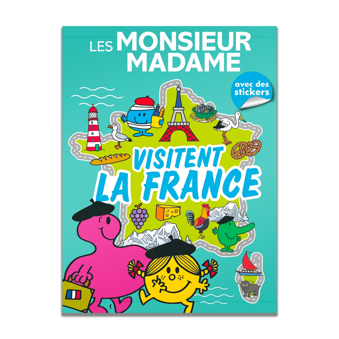 Livre d'activité Les Monsieur Madame visitent la France