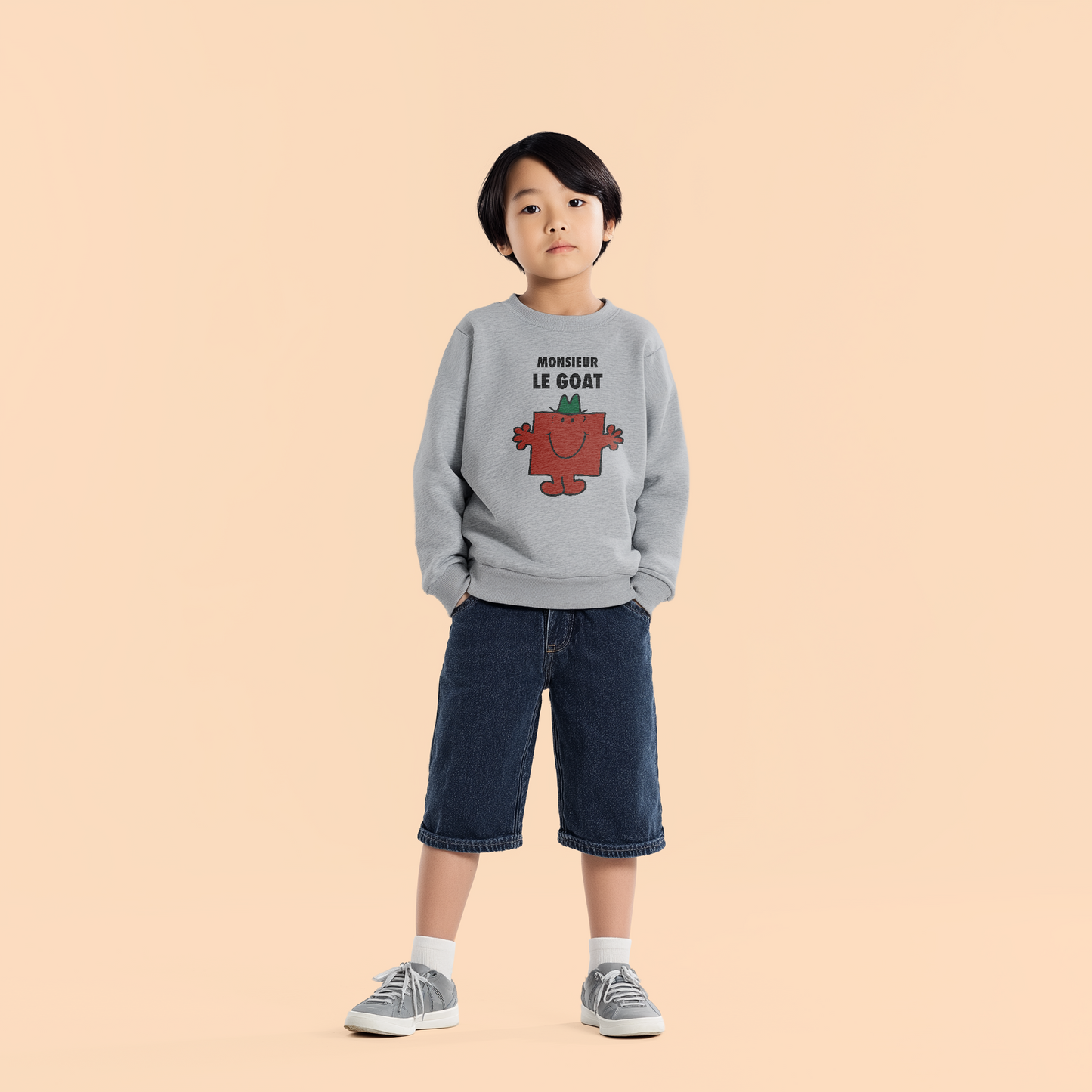 Sweat col rond garçon personnalisé