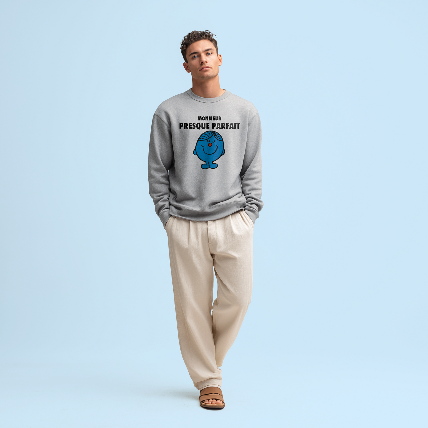 Sweat col rond homme personnalisé