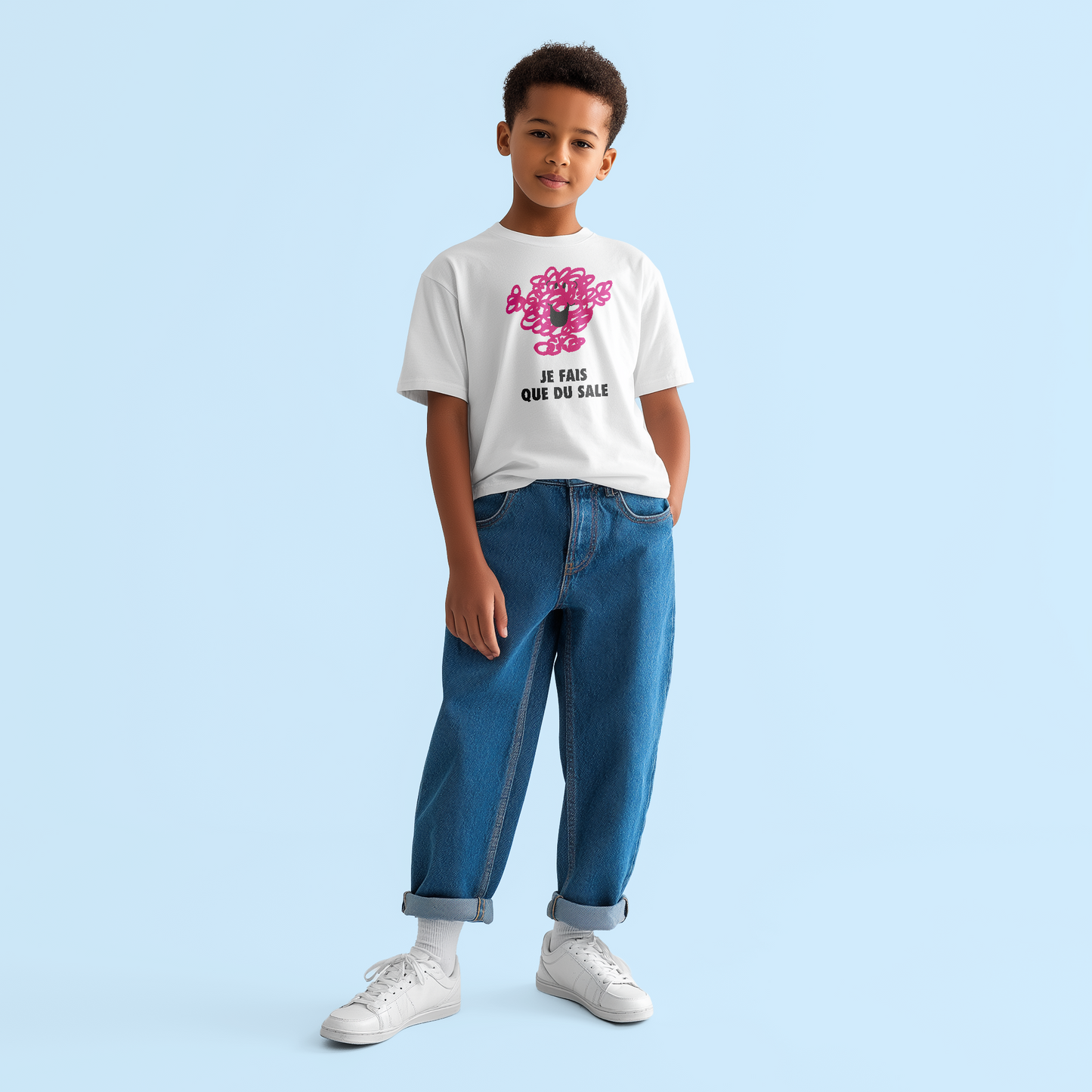 T-shirt Enfant Je fais que du sale