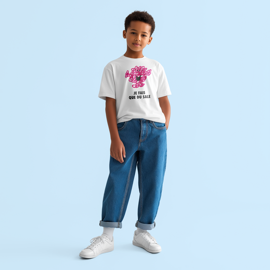 T-shirt Enfant Je fais que du sale