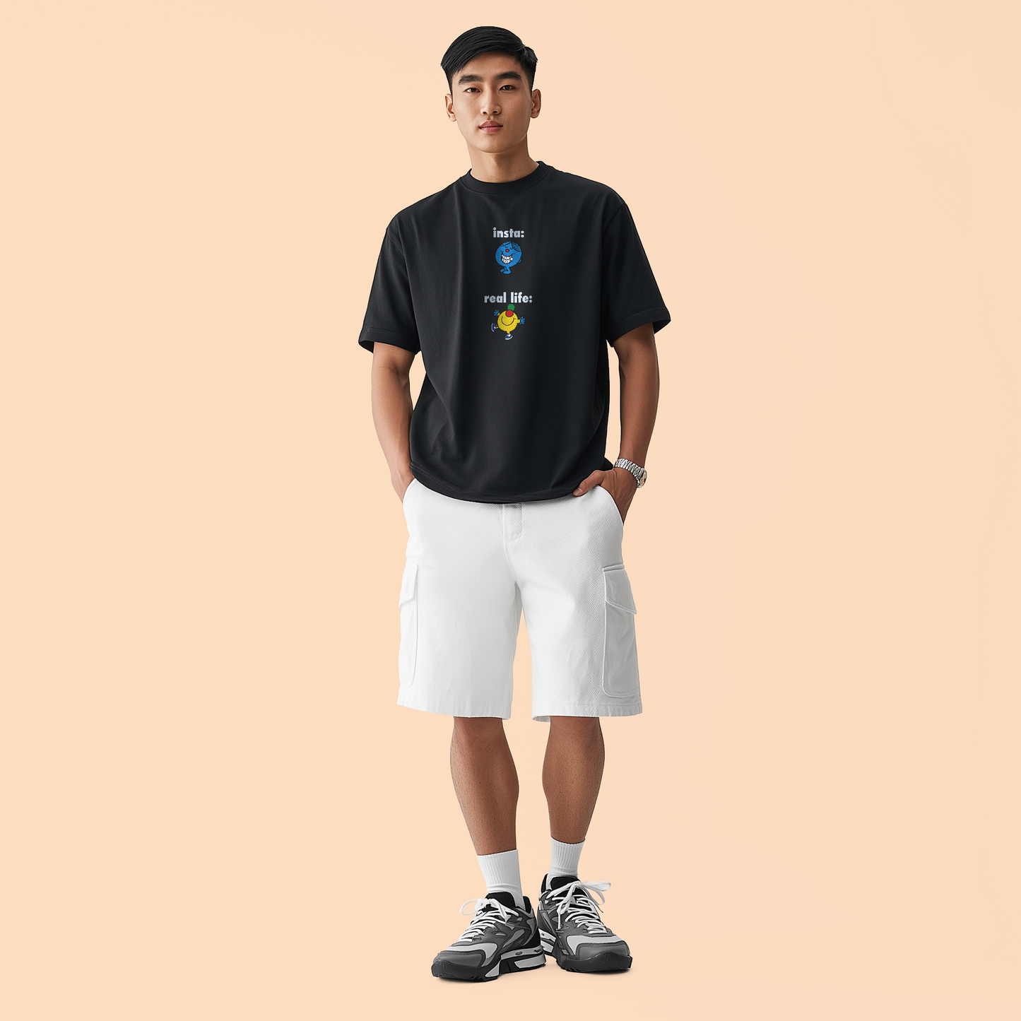 Tshirt - Insta vs real life homme